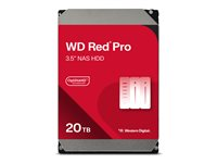 WD Red Pro WD201KFGX - Kiintolevyasema - 20 Tt - sisäinen - 3.5" - SATA 6Gb/s - 7200 kierrosta/min - puskuri: 512 Mt WD201KFGX