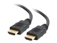 C2G 8ft 4K HDMI Cable with Ethernet - High Speed HDMI Cable -M/M - HDMI-kaapeli Ethernetillä - HDMI uros to HDMI uros - 2.44 m - suojattu - musta 50610