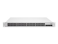 Cisco Meraki Cloud Managed MS250-48FP - Kytkin - L3 - Hallinnoitu - 48 x 10/100/1000 (PoE+) + 4 x SFP+ - telineeseen asennettava, työpöytä - PoE+ (740 W) MS250-48FP-HW