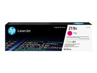 HP 219X - Tuottoisa - magenta - alkuperäinen - LaserJet - väriainekasetti (W2193X) malleihin P/N: 499Q6F#ABZ, 499Q6F#BAZ, 499Q7F#ABU, 499Q7F#BAZ, 499Q8F#ABF, 499Q8F#BAZ, 499R0F#ABZ W2193X