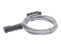 APC Data Distribution Cable - Verkkokaapeli - TAA-yhteensopiva - RJ-45 (naaras) to RJ-45 (naaras) - 7.6 m - UTP - CAT 5e - harmaa DDCC5E-025