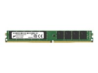 Micron - DDR4 - moduuli - 32 Gt - DIMM 288 nastaa erittäin litteä - 3200 MHz / PC4-25600 - CL22 - 1.2 V - puskuroimaton - ECC MTA18ADF4G72AZ-3G2F1R