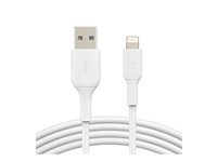 Belkin BOOST CHARGE - Salamakaapeli - Lightning uros to USB uros - 15 cm - valkoinen CAA001BT0MWH