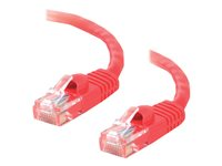 C2G Cat6 Booted Unshielded (UTP) Crossover Patch Cable - Risteytyskaapeli - RJ-45 (uros) to RJ-45 (uros) - 5 m - UTP - CAT 6 - valettu, piikitön, säikeinen - punainen 83561