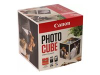 Canon Photo Cube Creative Pack - Kiiltävä - 2 pakettia - musta, väri (sinivihreä, sinipunainen, keltainen) - alkuperäinen - mustekasetti/paperipaketti malleihin PIXMA TS5350, TS5350i, TS5351, TS5351i, TS5352, TS5353, TS7450, TS7450i, TS7451, TS7451i 3713C011