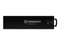 Kingston IronKey D500S - USB Flash-asema - salattu - 128 Gt - USB 3.2 Gen 1 - TAA-yhdenmukainen IKD500S/128GB