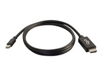 C2G 3ft Mini DisplayPort to HDMI Adapter Cable - Mini DP Male to HDMI Female - Black - Sovitinkaapeli - TAA-yhteensopiva - Mini DisplayPort (uros) to HDMI (uros) - 1 m - musta 84420