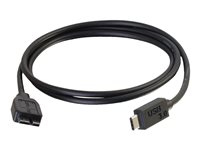 C2G 1m USB 3.1 Gen 1 USB Type C to USB Micro B Cable - USB C Cable Black - USB-kaapeli - 24 pin USB-C (uros) to Micro-USB-B (uros) - USB 3.1 - 1 m - musta 88862
