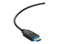 C2G 300ft (91.4m) C2G Performance Series High Speed HDMI Active Optical Cable (AOC) - 4K 60Hz Plenum Rated - High Speed - HDMI-kaapeli - HDMI uros to HDMI, 24 pin USB-C - 91.4 m - musta - paineilma, Active Optical Cable (AOC), tuki 4K / 60 Hz C2G41491