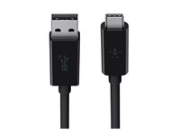 Belkin 3.1 USB-A to USB-C Cable - USB-kaapeli - USB Type A (uros) to 24 pin USB-C (uros) - USB 3.1 - 91.4 cm - musta F2CU029BT1M-BLK