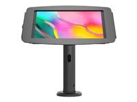 Compulocks Galaxy Tab A7 10.4" Space Enclosure Tilting Stand 8" - Asennuspakkaus (kotelo, pylvästeline) malleihin tabletti - lukittava - korkealaatuinen alumiini - musta -näytön koko: 10.4" -kiinnitysliitäntä: 100 x 100 mm - tiskin yläosa malleihin Samsung Galaxy Tab A7 (10.4 tuuma) TCDP01104GA7SB