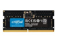 Crucial - DDR5 - moduuli - 8 Gt - 262-nastainen SO-DIMM - 4800 MHz / PC5-38400 - CL40 - 1.1 V - puskuroimaton - non-ECC CT8G48C40S5