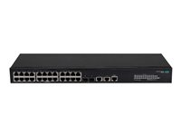 HPE FlexNetwork 5140 24G 2SFP+ 2XGT EI - Kytkin - L3 - smart - 24 x 10/100/1000 + 2 x 1 Gigabit / 10 Gigabit SFP+ + 2 x 10 Gigabit Ethernet - telineeseen asennettava - BTO R8J41A#ABB