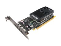 NVIDIA Quadro P1000 - Näytönohjain - Quadro P1000 - 4 Gt GDDR5 - PCIe 3.0 x16 - 4 x Mini DisplayPort malleihin ThinkCentre M75t Gen 2; ThinkStation P320; P330; P330 Gen 2; P340; P410; P520; P720; P920 4X60N86661