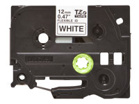 Brother TZe-FX231 - Kiinnittyvä - musta valkoisella - Rulla (1,2 cm x 8 m) 1 kasetti(a) joustava ID-teippi malleihin Brother PT-D210, D600, H110; P-Touch PT-1005, 1880, E800, H110; P-Touch Cube Plus PT-P710 TZEFX231