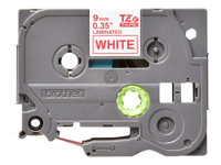 Brother TZe-222 - Punainen valkoisella - Rulla (0,9 cm x 8 m) 1 kasetti(a) laminaattinauha malleihin Brother PT-D210, D600, H110, P750, P950; P-Touch Cube PT-P300; P-Touch Cube Pro PT-P910 TZE222