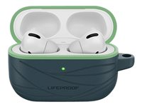 LifeProof Eco-Friendly - Kotelo langatttomille kuulokkeille - 75 % valtameripohjaista kierrätysmuovia - neptune (sininen/vihreä) malleihin Apple AirPods Pro 77-83840