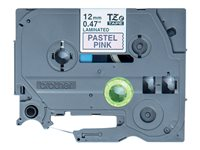 Brother TZe-MQE31 - Musta ja pastelli pinkki - Rulla (1,2 cm x 8 m) 1 kasetti(a) laminaattinauha malleihin Brother PT-P750, P950; P-Touch PT-D610; P-Touch Cube PT-P300; P-Touch Cube Pro PT-P910 TZEMQE31