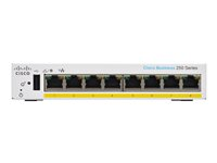 Cisco Business 250 Series CBS250-8PP-D - Kytkin - L3 - smart - 8 x 10/100/1000 (PoE+) - työpöytä - PoE+ (45 W) CBS250-8PP-D-EU