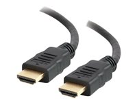 C2G 1.5m High Speed HDMI Cable with Ethernet - 4k - UltraHD - HDMI-kaapeli Ethernetillä - HDMI uros to HDMI uros - 1.5 m - suojattu - musta 82025