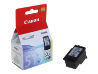 Canon CL-513 - 13 ml - väri (sinivihreä, sinipunainen, keltainen) - alkuperäinen - mustepatruuna malleihin PIXMA iP2700, MP230, MP237, MP252, MP272, MP280, MP282, MP495, MP499, MX360, MX410, MX420 2971B001