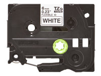 Brother TZe-FX211 - Musta valkoisella - Rulla (0,6 cm x 8 m) 1 kasetti(a) joustava nauha malleihin Brother PT-D210, D600, H110, H200; P-Touch PT-1005, E550, P900; P-Touch Cube Plus PT-P710 TZEFX211