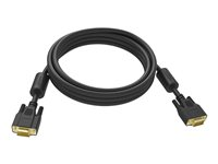 Vision Professional - VGA kaapeli - HD-15 (VGA) (uros) to HD-15 (VGA) (uros) - 10 m - siipiruuvit - musta TC 10MVGAP/BL