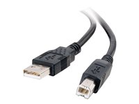 C2G 6.6ft USB A to USB B Cable - USB A to B Cable - USB 2.0 - Black - M/M - USB-kaapeli - USB (uros) to USB Type B (uros) - USB 2.0 - 2 m - musta 28102