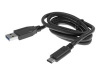 Insmat - USB-kaapeli - 24 pin USB-C (uros) to USB Type A (uros) - USB 3.1 - 2 m - musta 133-1022