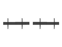 Multibrackets M - Asennuspakkaus (tuplanäyttökiinnitys) malleihin 2 LCD-näyttöä - teräs - musta -näytön koko: 40"-65" - vaunuun asennettava 7350073738434