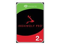 Seagate IronWolf Pro ST2000NT001 - Kiintolevyasema - 2 Tt - sisäinen - 3.5" - SATA 6Gb/s - 7200 kierrosta/min - puskuri: 256 Mt - sekä 3 vuoden Seagate Rescue Data Recovery ST2000NT001