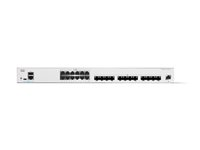 Cisco Catalyst 1300-24XTS - Kytkin - L3 - smart - 12 x 10 Gigabit Ethernet + 12 x 10 Gigabit SFP+ - telineeseen asennettava C1300-24XTS