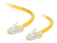 C2G Cat5e Non-Booted Unshielded (UTP) Network Crossover Patch Cable - Risteytyskaapeli - RJ-45 (uros) to RJ-45 (uros) - 2 m - UTP - CAT 5e - säikeinen, uniboot - keltainen 83351