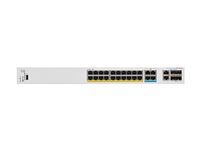 Cisco Catalyst 1300-24MGP-4X - Kytkin - L3 - Hallinnoitu - 24 x 10/100/1000 (PoE+) + 4 x 10 Gigabit SFP+ - telineeseen asennettava - PoE+ (195 W) C1300-24MGP-4X