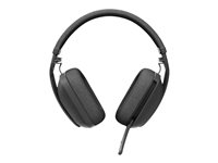 Logitech Zone Vibe 100 - Kuuloke + mikrofoni - täysikokoinen - Bluetooth - langaton - grafiitti 981-001213