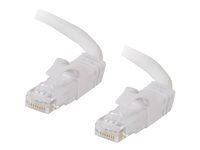 C2G Cat6 Booted Unshielded (UTP) Network Patch Cable - Kytkentäkaapeli - RJ-45 (uros) to RJ-45 (uros) - 5 m - UTP - CAT 6 - valettu, piikitön, säikeinen - valkoinen 83490