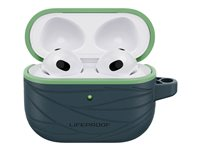 LifeProof Eco-Friendly - Kotelo langatttomille kuulokkeille - 75 % valtameripohjaista kierrätysmuovia - neptunus malleihin Apple AirPods (3. sukupolvi) 77-88180